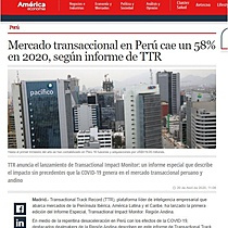 Mercado transaccional en Per cae un 58% en 2020, segn informe de TTR